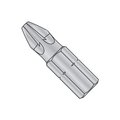 Newport Fasteners 1 X 1 X 1/4 Pozi Insert Bits/Point Size: #1/Length 1"/Shank: 1/4" , 100PK 853107